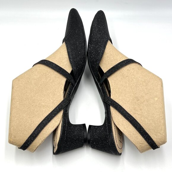 Life Stride Womens 9 Minimalist Black Low Heel Pointed Toe Heels Shoes - Picture 8 of 13